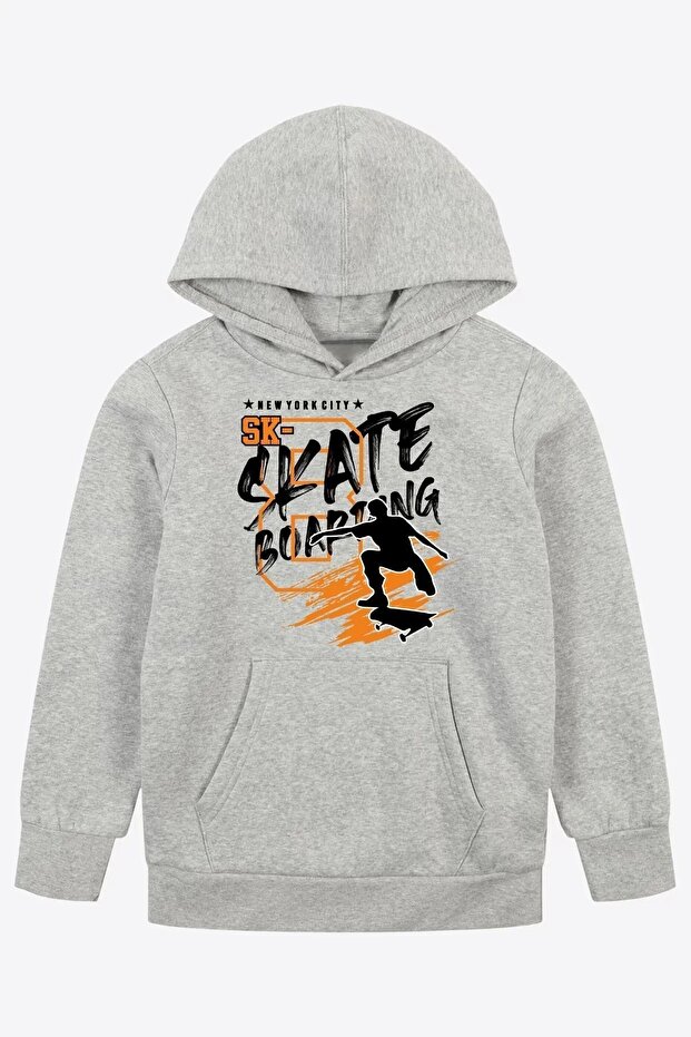 Girls'/Boys' Printed Hooded Sweatshirt