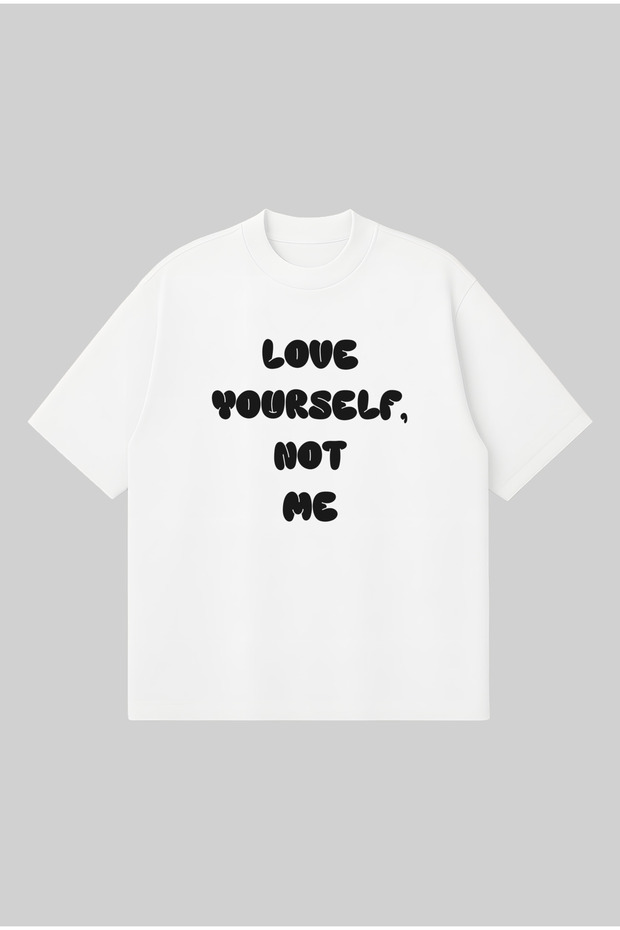 Love Yourself Oversize Boxy Fit Unisex 100% Cotton Tshirt – Printed T-Shirt | Streetwear
