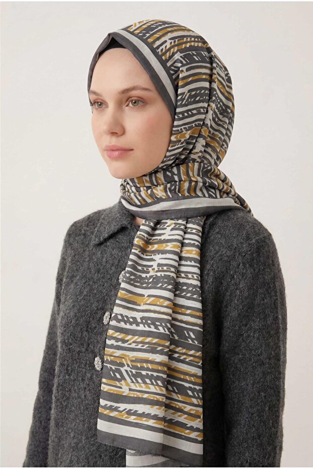 Patterned Soft Shawl 70026-05 - 1