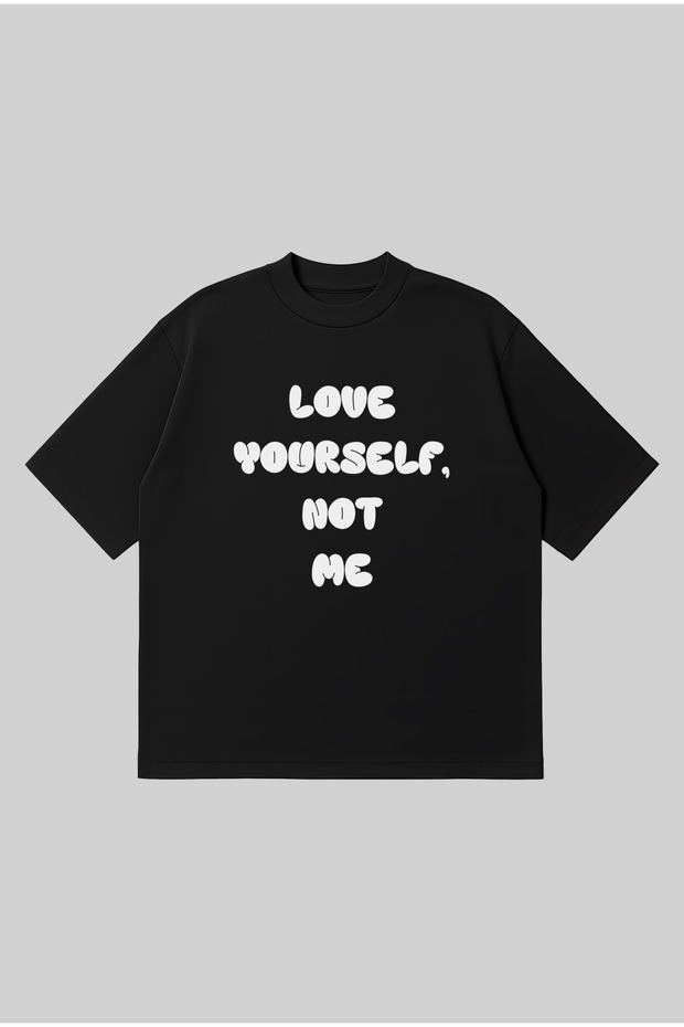 Love Yourself Oversize Boxy Fit Unisex 100% Cotton Tshirt – Printed T-Shirt |   Streetwear