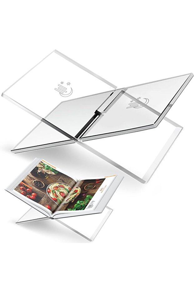 حامل كتب أكريليك شفاف للعرض مقاس 33×24 سم للقراءة