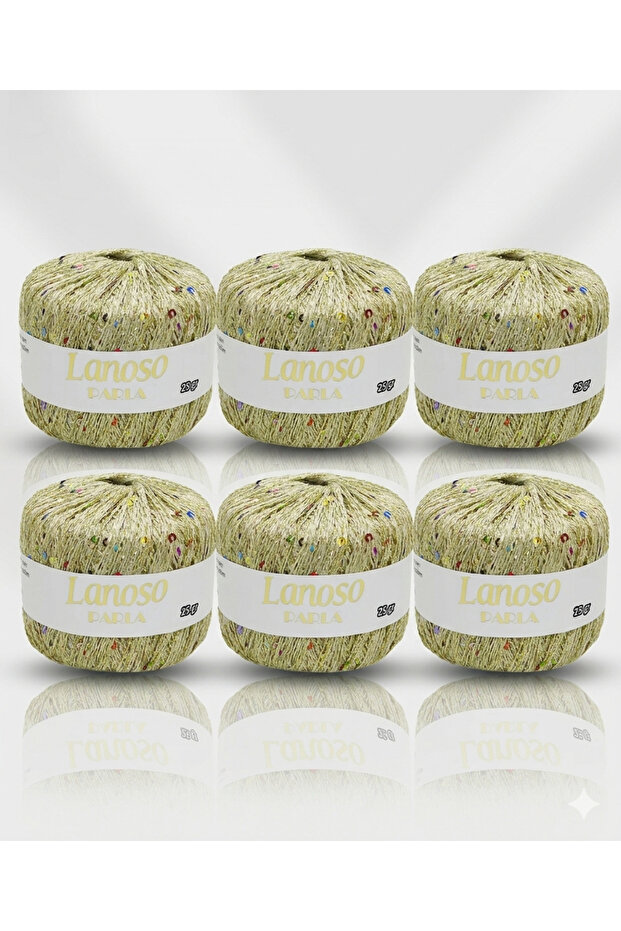 Parla 6 Pieces (1300) 25 Gr 217 Mt Sequin Yarn – 75% Glitter Yarn 25% Payette Sim – Shiny Yarn