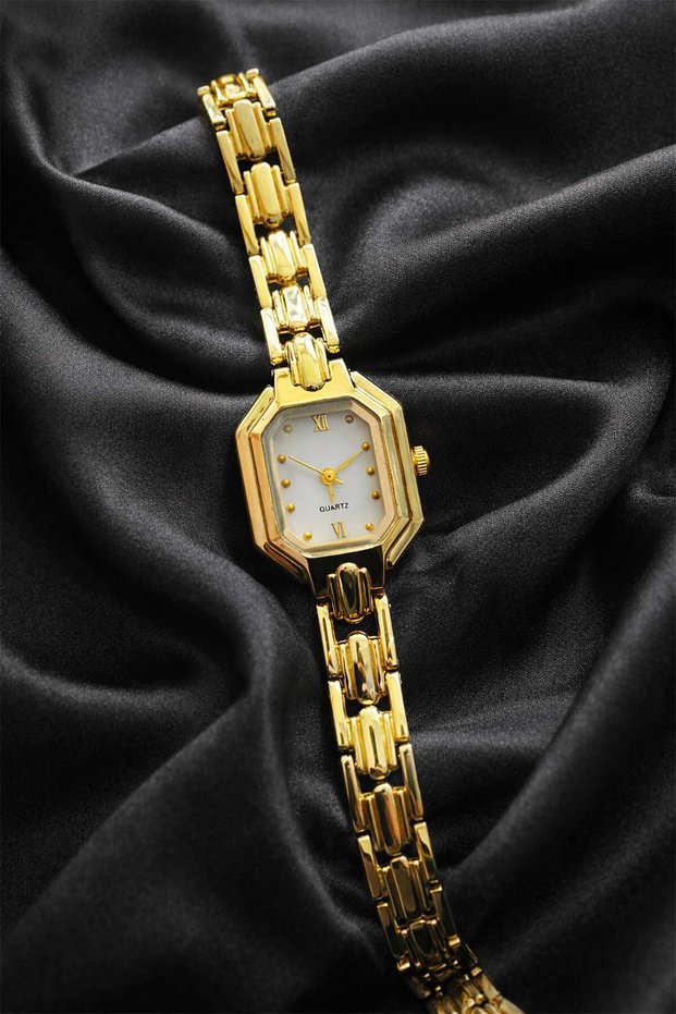 Antre Women's Steel Watch Gold Color White Dial Luxury Edition Classic Elegant Stylish Women's Wristwatch 2026