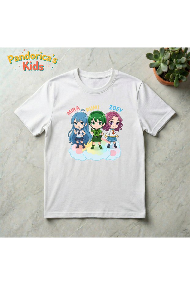 Pandorica's Kpop Demon Hunters Design Cotton Unisex Kids T-Shirt