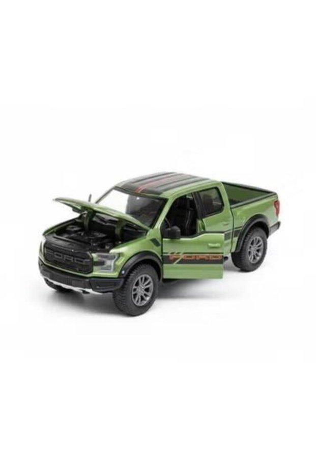 1:78 Scale -2022 Ford F-150 Raptor Livery Edition Die-Cast Pickup Truck-Green