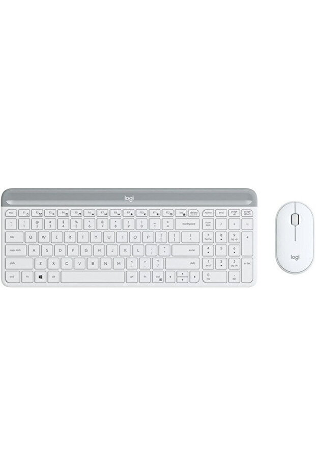 Kit periferice MK470 Slim Wireless Combo Alb - 1