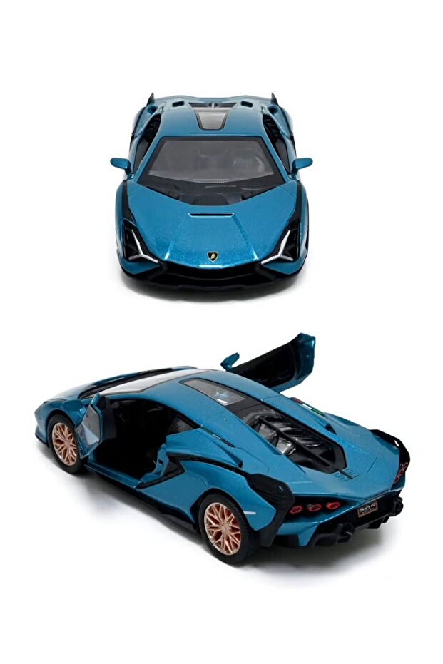 Lamborghini Sian FKP 37 Die Cast Metal Doors Openable Pull Back Action Toy Car