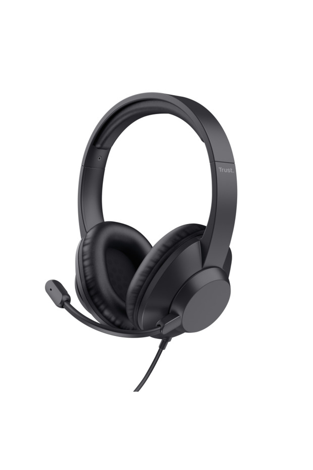Ayda Max Wired USB Headset, USB-C/USB-A, Black