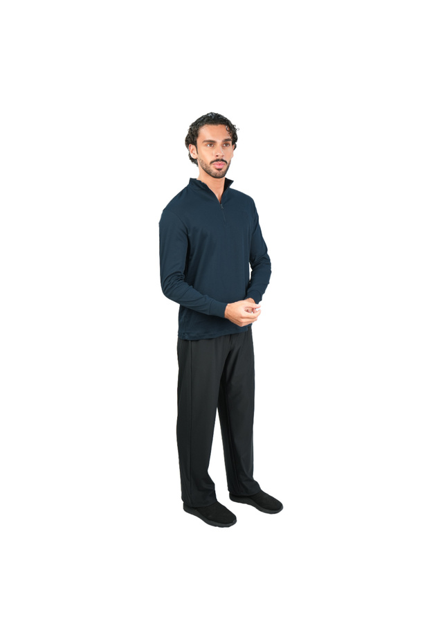 Men's Regular Liquid Touch Half-Zip Tee - 2