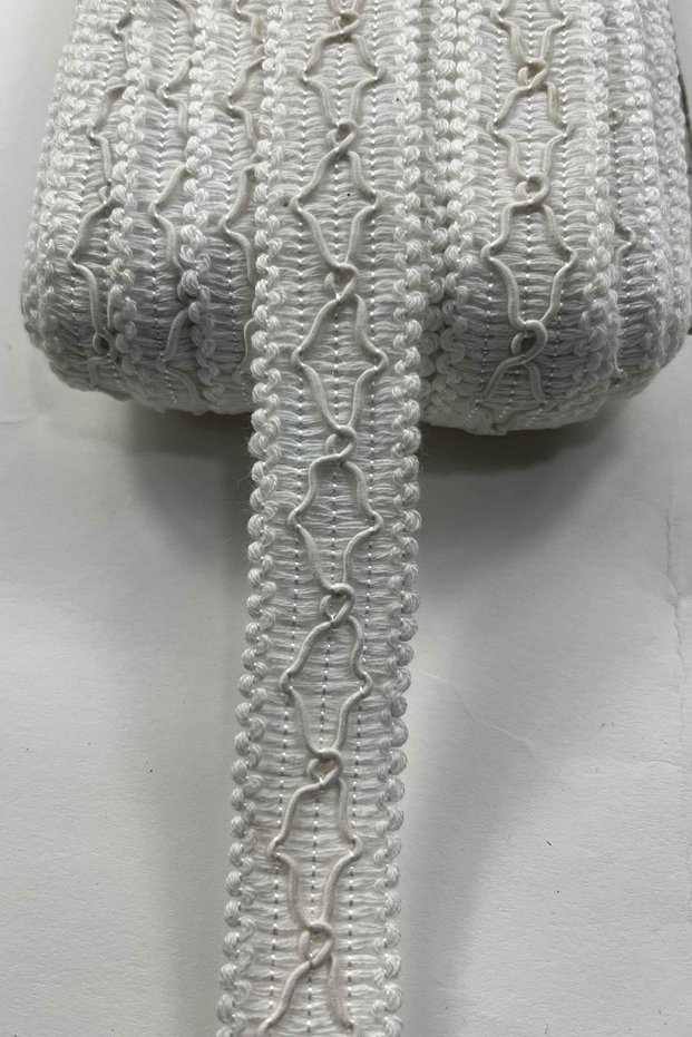 Xandor Decorative Ribbon Edge Trim – 3 cm Wide, 1 Meter for Crafts, Organization, and Decoration