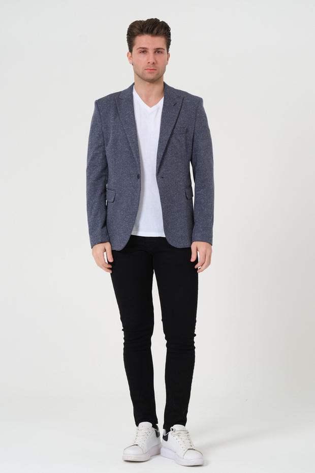 Men'S, Knitted Fabric, Stretchable, Sports Jacket, Blazer Jacket