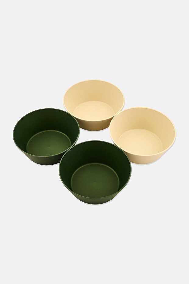 4Pcs Bio Based Bowls Set, Multicolor - 1