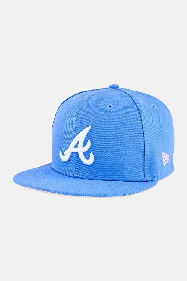 قبعة MLB الرجالية من طراز Atlanta Braves، لون أزرق فاتح