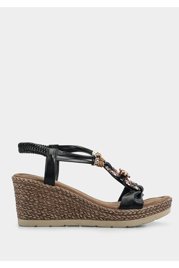 Black Women's Heeled Sandals