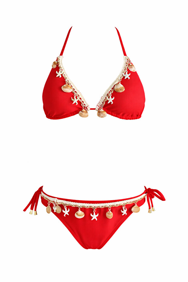 Triangle Thin String Starfish Bikini Set - 2