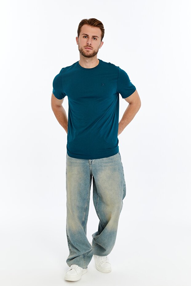 Crom 0 Collar Cotton Bamboo Men's T-Shirt
