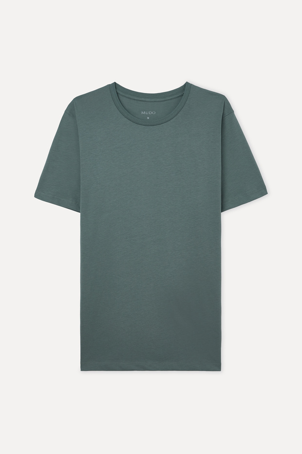 Men's White Cotton Crew Neck T-Shirt