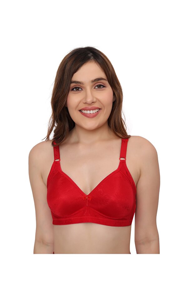 Women's Full Coverage Padded Seamless Wirefree Comfort Everyday Bra, Size 32 to 40, B-Cup