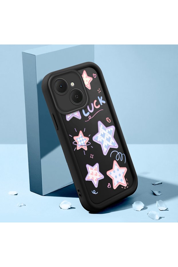 Tecno Spark 40C Compatible Case Slim Soft Silicone Phone Cover Star Pattern