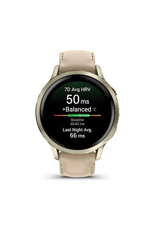 Venu 4, 41 MM - Lunar Gold Bezel With Bone Silicone Band - 3