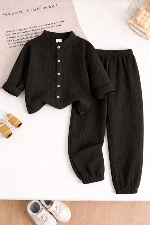 Cotton Double-Layered Organic Muslin Fabric Shirt Set / Umrah Set Umrah Outfit