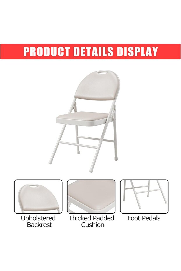 Foldable Padded Chair - 5