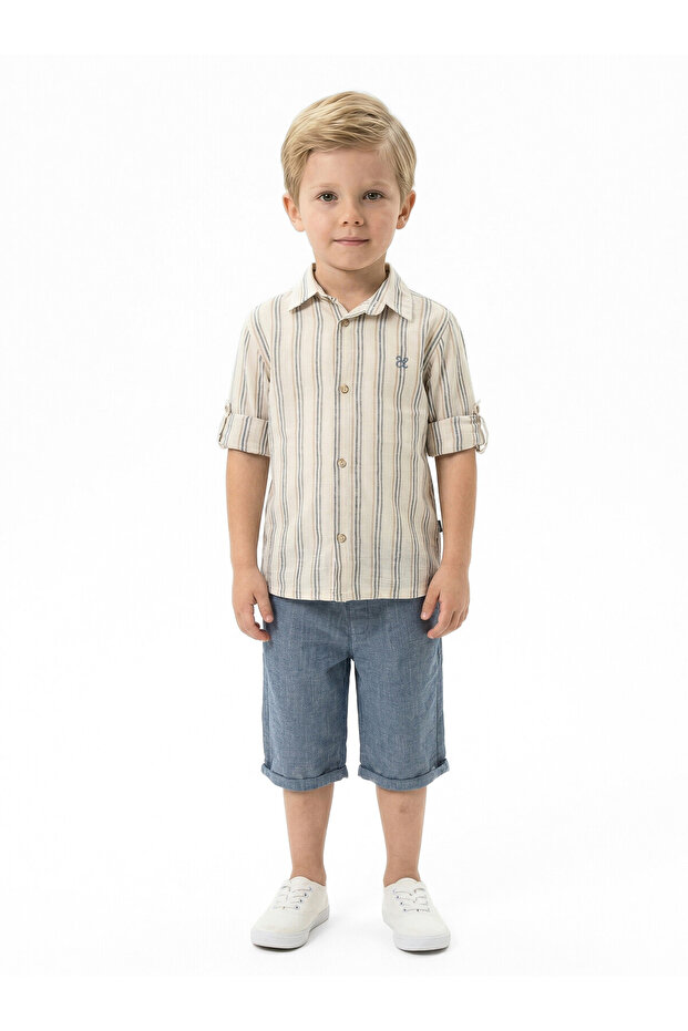 Boy's Summer 2-Piece Set (Shirt + Shorts) 3-8 Years 8127
