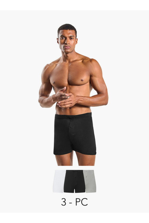 Set of 3 - Trunks with Elasticised Waistband