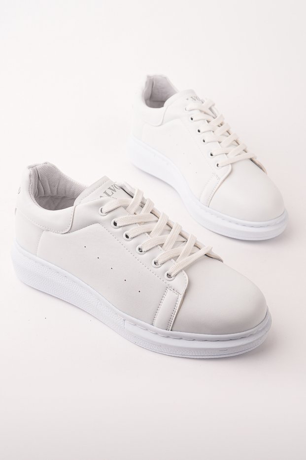 Men's White Casual Sneaker Shoes Comfortable Lightweight Orthopedic Sole Sports Shoes