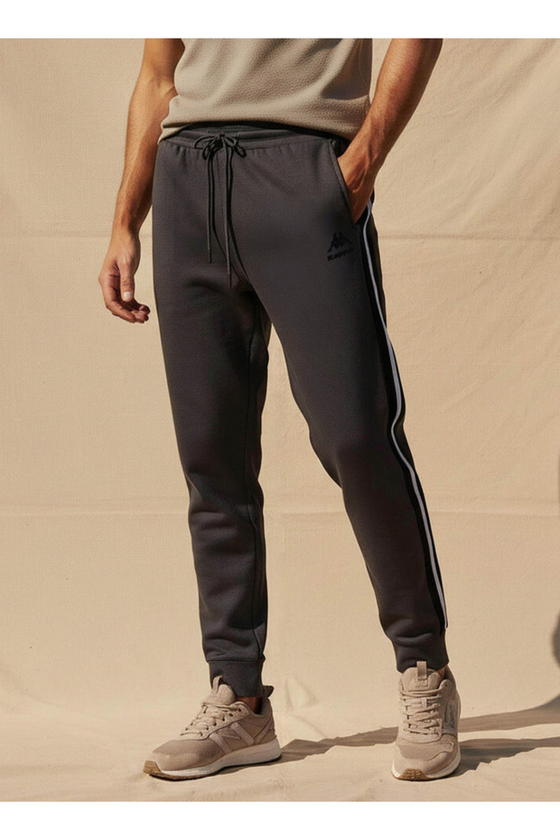 Men Joggers with Tape Design