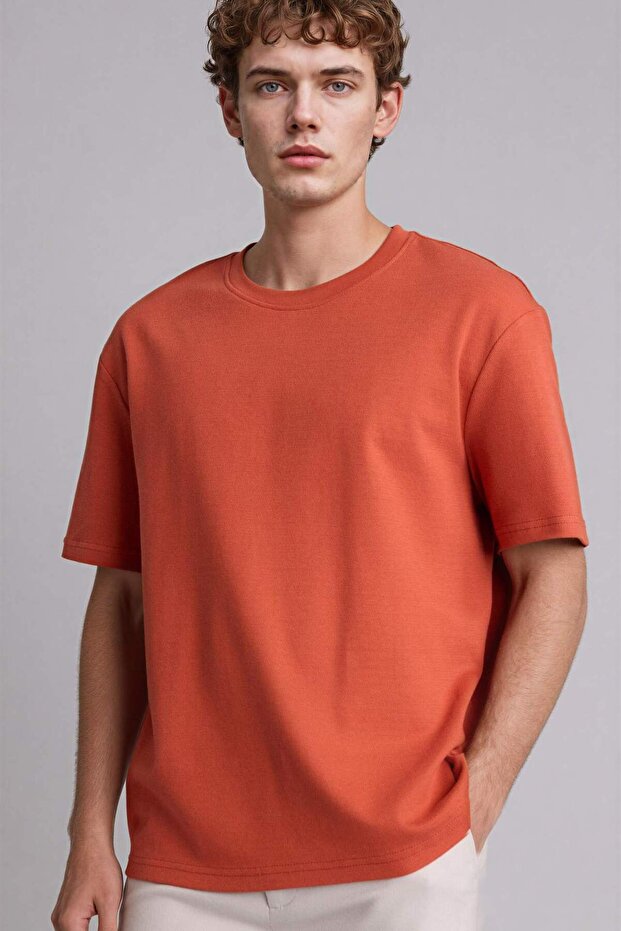 100% Cotton Regular Fit Crew Neck Short Sleeve T-Shirt G8108Ax26Sm