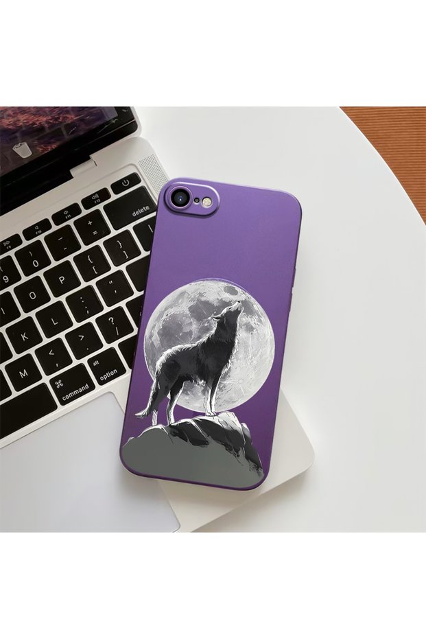 High Quality Magnetic Phone Case with Wolf Pattern, Compatible with iPhone 7/8/Se 2020 2022
