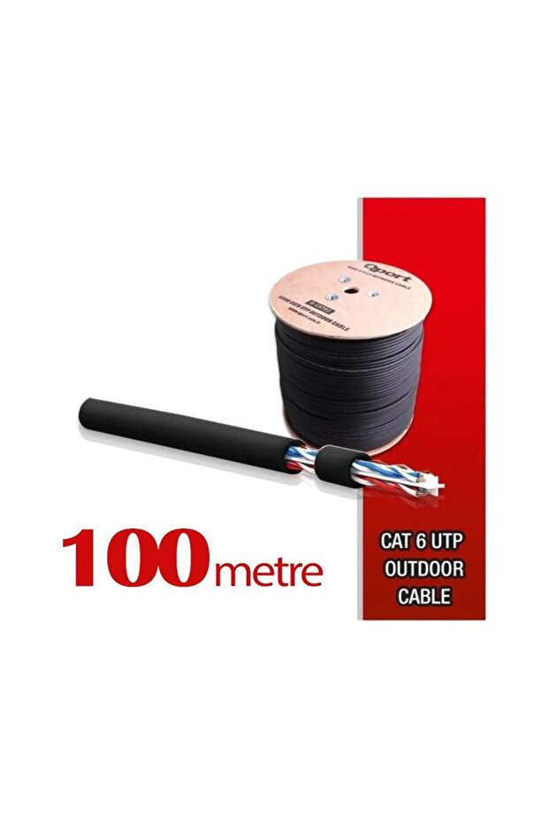100 Meters High Copper Utp 23Awg 0.58 mm Outdoor Cat6 Cable Outdoor Data Cable