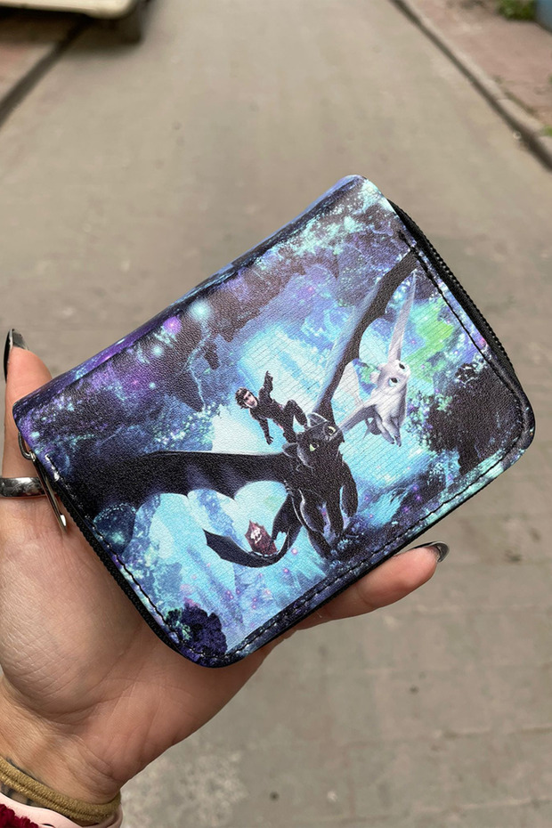 How to Train Your Dragon Hiccup Toothless Light Fury Trio Short Wallet