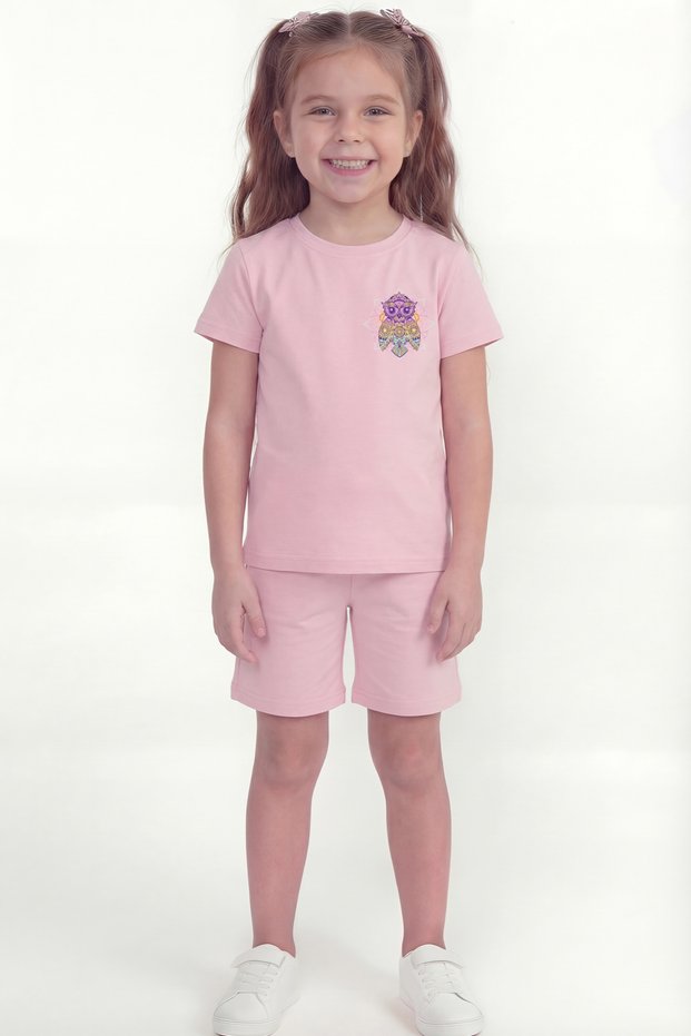 Girl's Printed Double Set B11