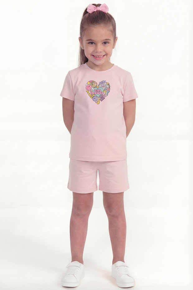 Girl's Printed Double Set B10