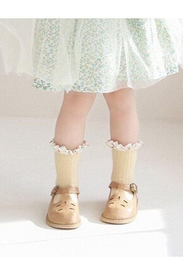 Sosete Frilly Ruffle crem - 2