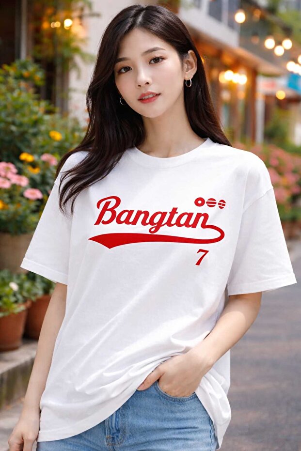 تيشيرت كبير الحجم مطبوع عليه Arirang World Tour BTS