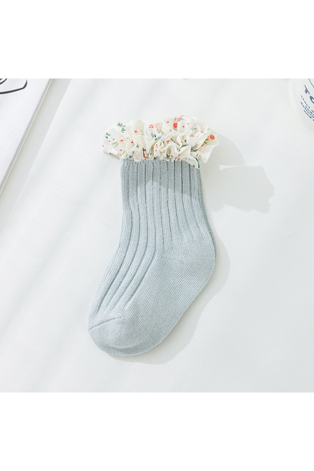 Sosete Frilly Ruffle bleu pal