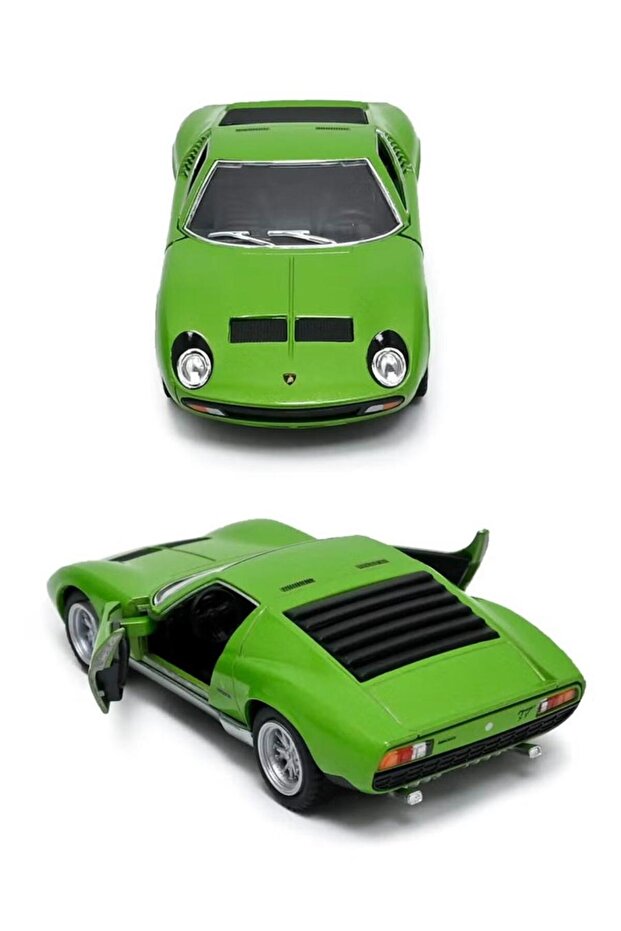 1971 Lamborghini Miura P400 SV Die Cast Metal Doors Openable Pull Back Action Toy car