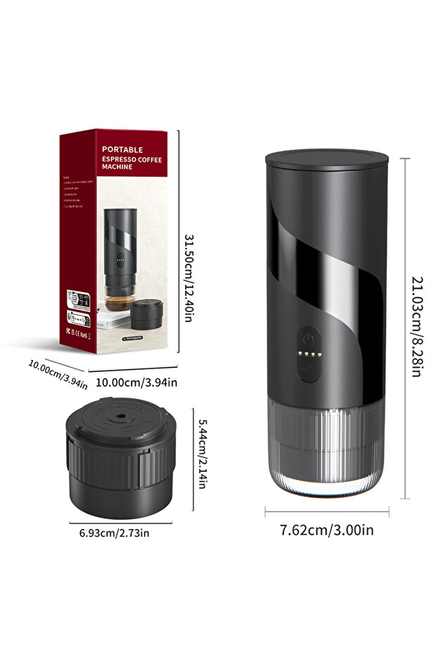 Portable Rechargeable Espresso Coffee Maker for Travel & Camping