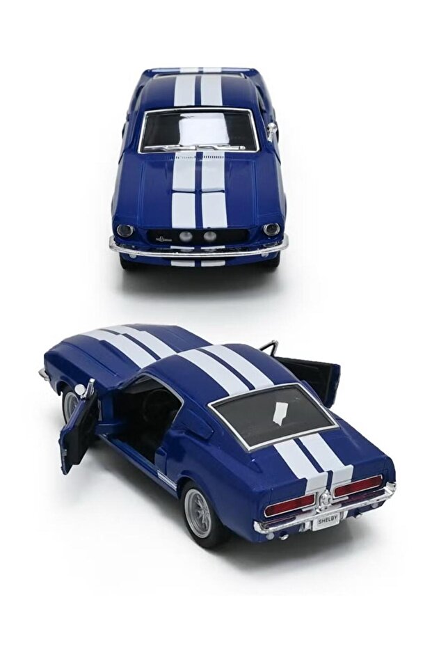 1967 Shelby GT-500 Die Cast Metal Doors Openable Pull Back Action Toy Car