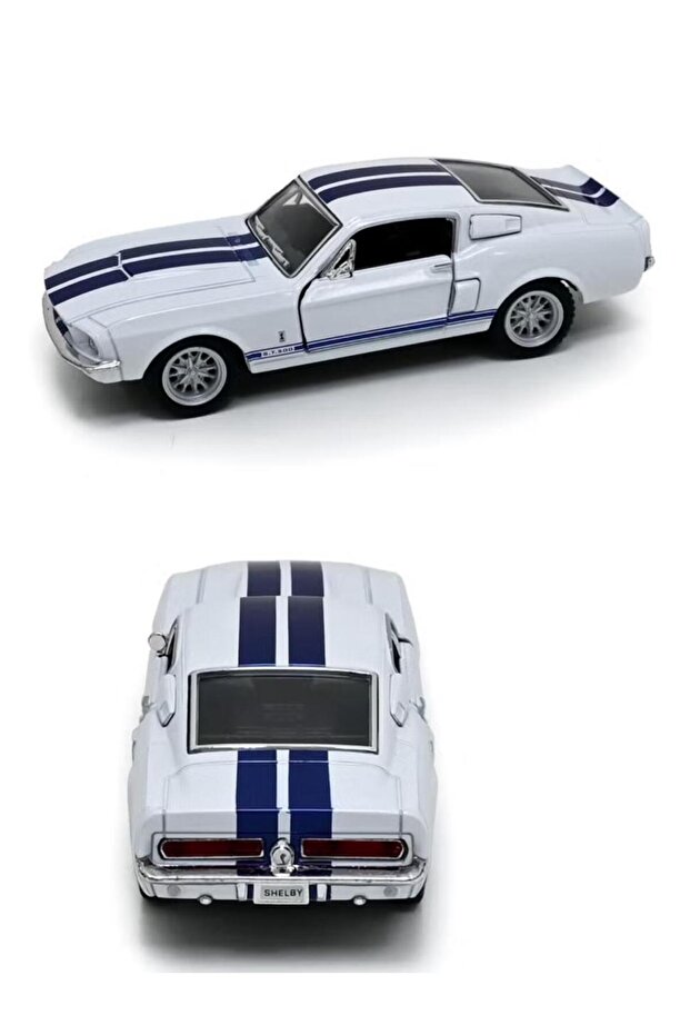 1967 Shelby GT-500 Die Cast Metal Doors Openable Pull Back Action Toy Car