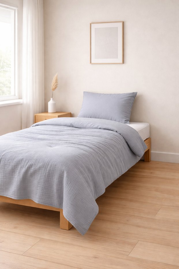 Muslin Single Duvet Cover Set 100% Cotton | The Intersection of Elegance and Comfort