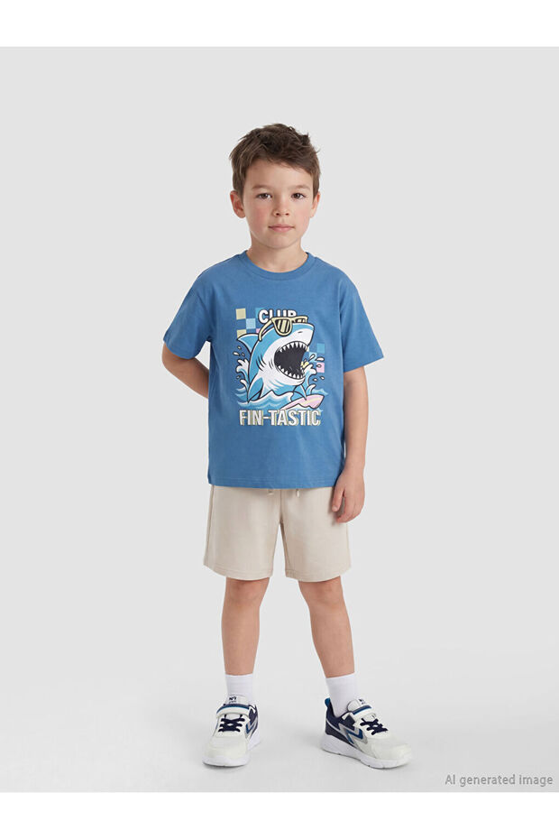 Esvab • Modern & Distinctive Printed Boys' T-Shirt and Shorts