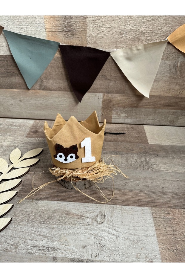 Fox Concept 1 Year Old Birthday Crown