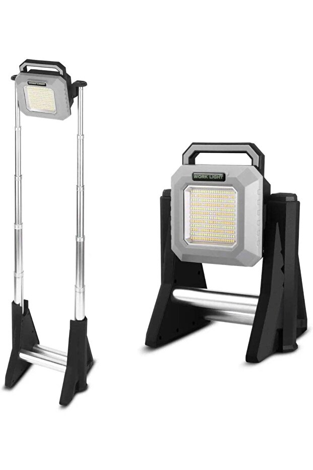 Cordless LED Work Light Telescopic Floodlight – Rechargeable Camping & Emergency Light with Adjust