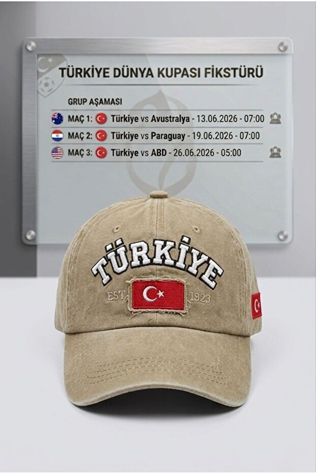 Turkey Written Hat, 2026 World Cup Turkey Hat, National Team Hat
