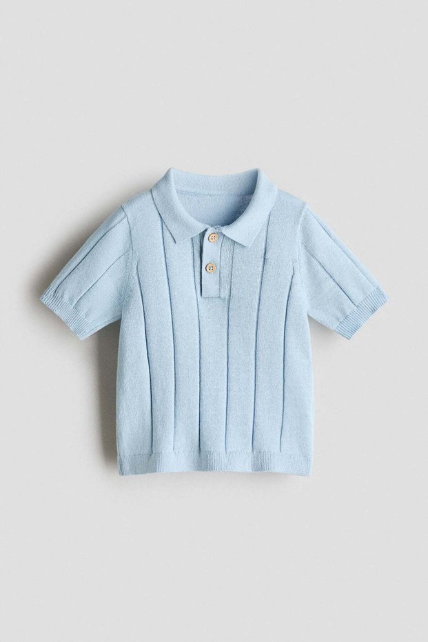 Knitted polo shirt