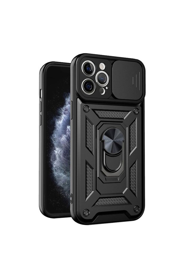 Husa pentru iPhone 11 Pro Max, Techsuit, TPU, Negru